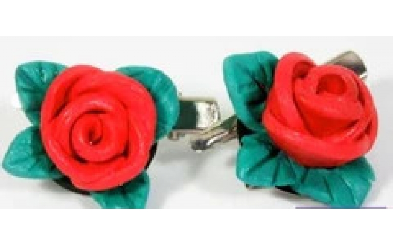 Use ColorPLUS Colored Clay to Make Rose Hair Clips